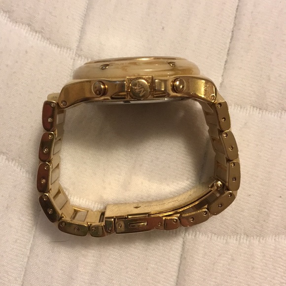 Michael Kors Horn Gold Tone Watch MK5449 - Picture 3 of 5